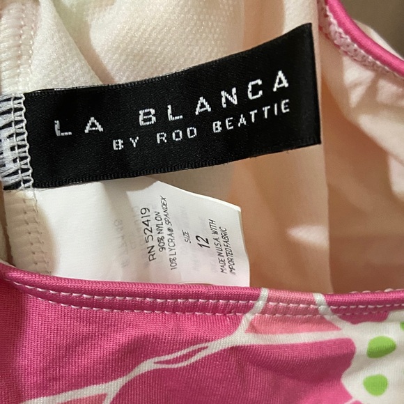 Size 12 LaBlanca one piece bikini bright colors - Picture 4 of 6